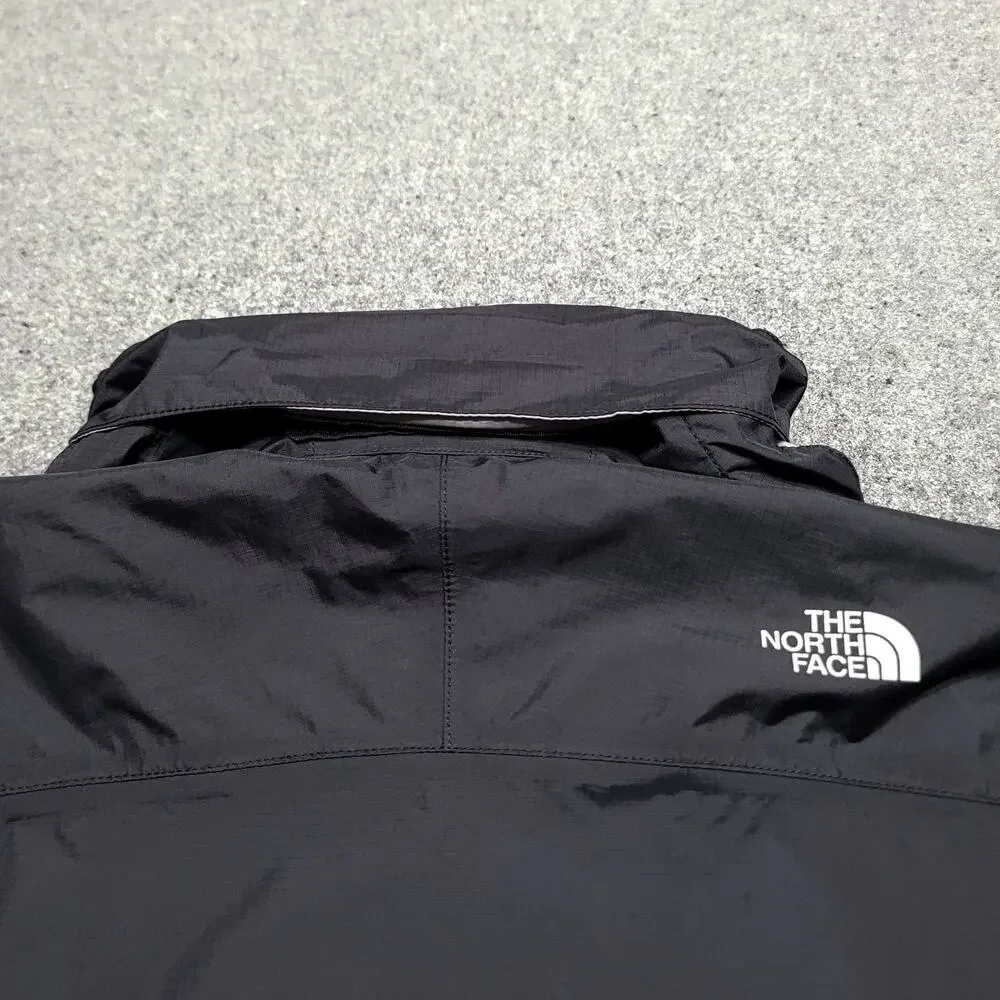 The North Face Jacket Girls Extra Large 18 Black Resolve Reflective Ripstop Rain